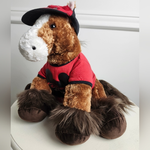 Clydesdale Horse Build A Bear Stuffed Animal Plush Pawsome BAB Pony Retired - Picture 2 of 11